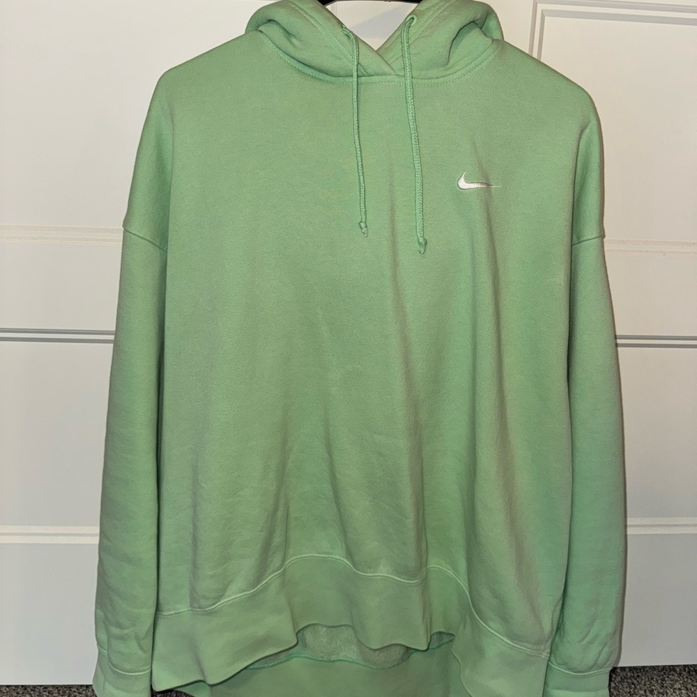 Nike Mint Green Hoodie with White Swoosh